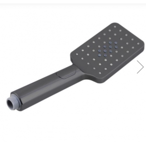 Square Gun Metal Grey Handheld Shower Head